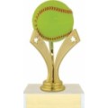 6" Tri Star Softball Trophy